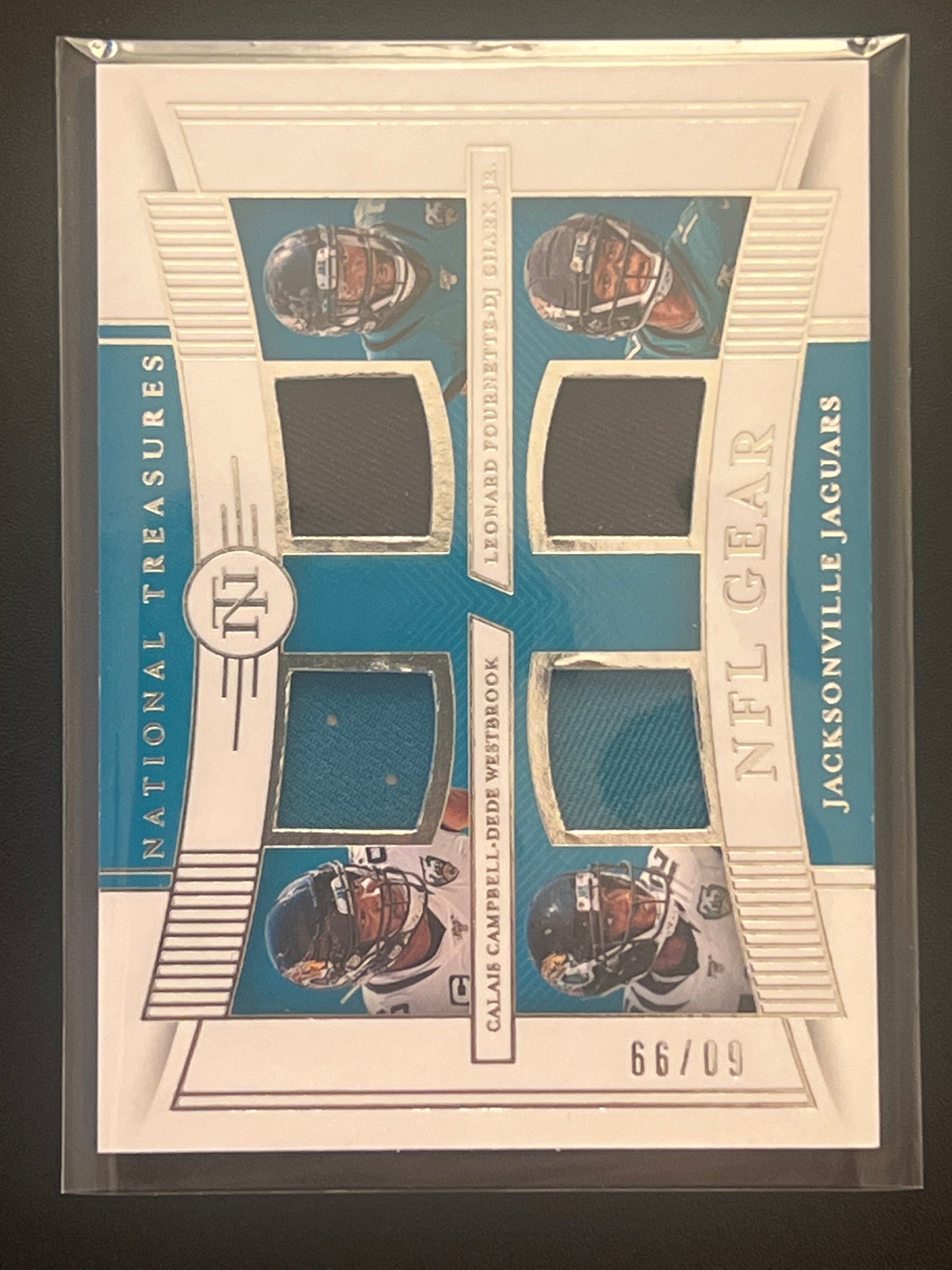 2019 Panini Nat. Treas. CAMPBELL/FOURNETTE/WESTBROOK/CHARK JR - Patch Card 60/99 #GQM-18