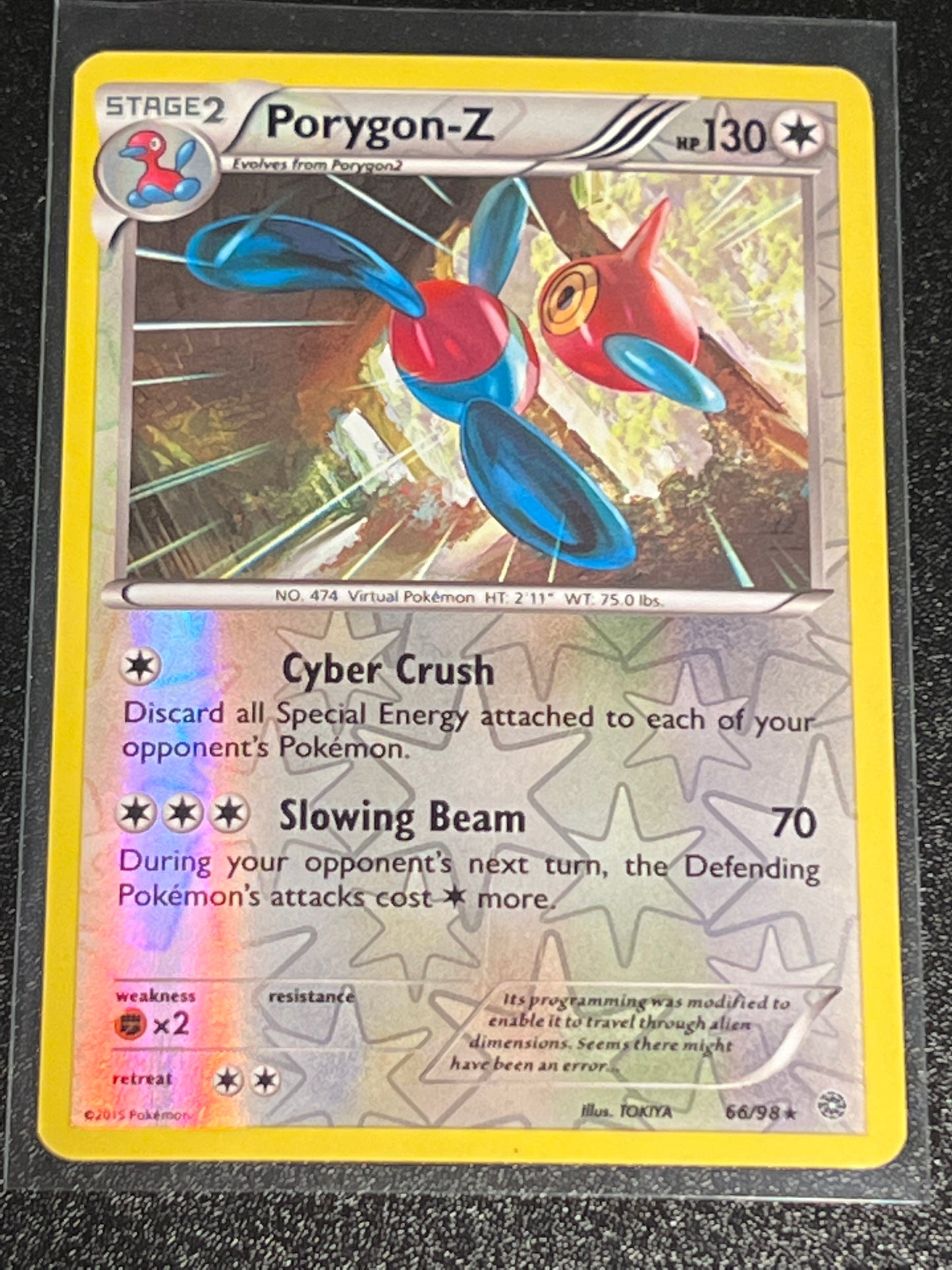 2015 Pokemon PORYGON-Z - Reverse Holo - #66