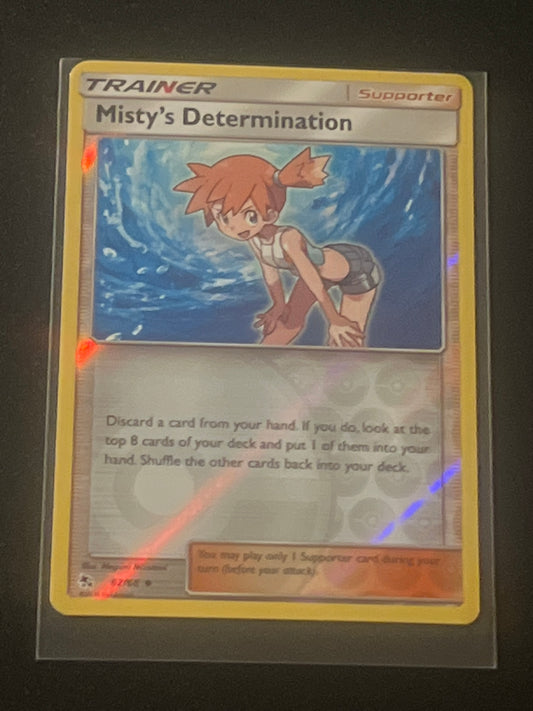 2019 Pokemon MISTY'S DETERMINATION - Reverse Holo - #62