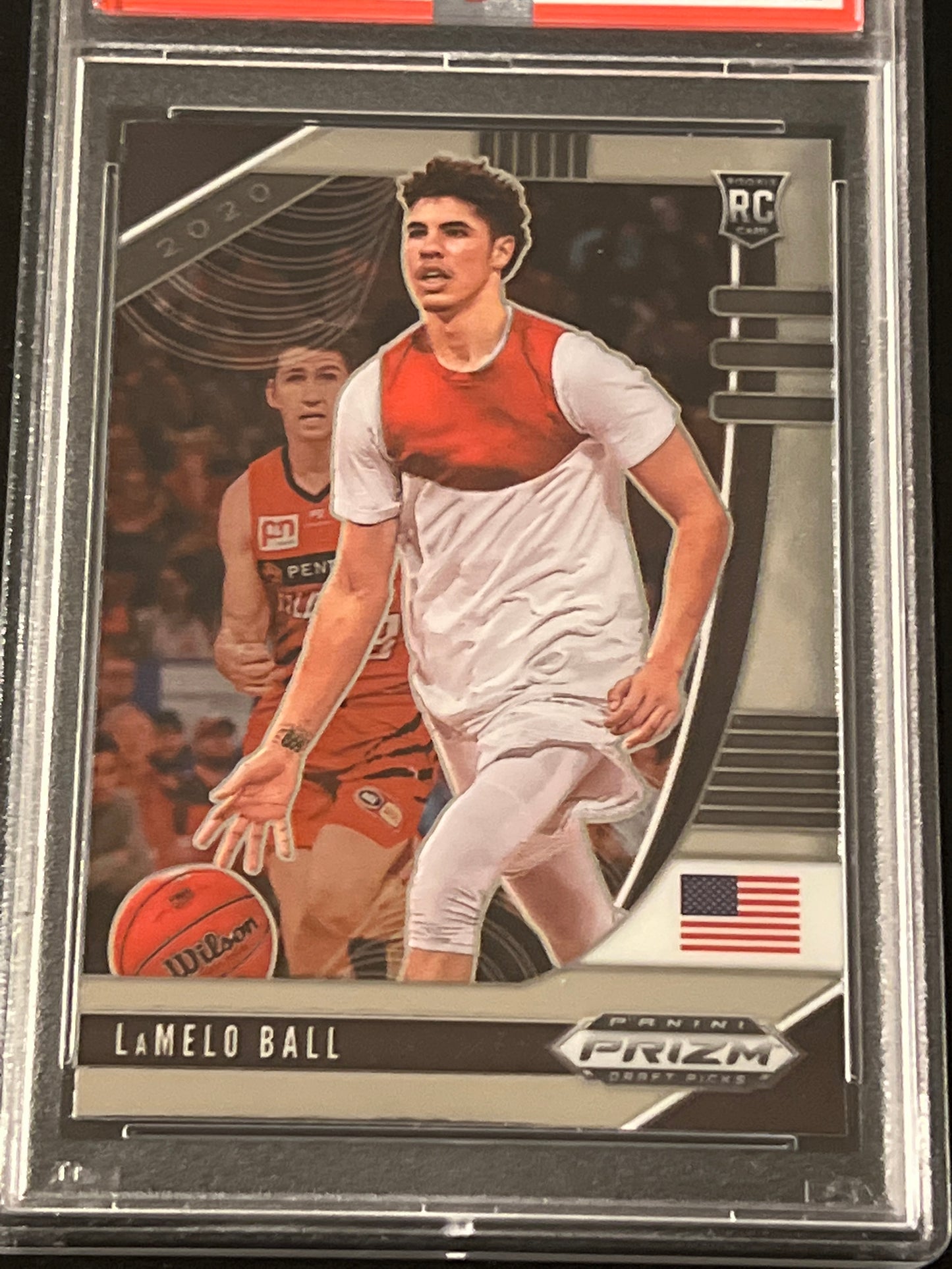 2020 Panini Prizm - LAMELO BALL - RC- #43 - PSA 10