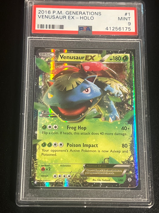 2016 P.M Generations VENUSAUR EX-HOLO - PSA 9 #1