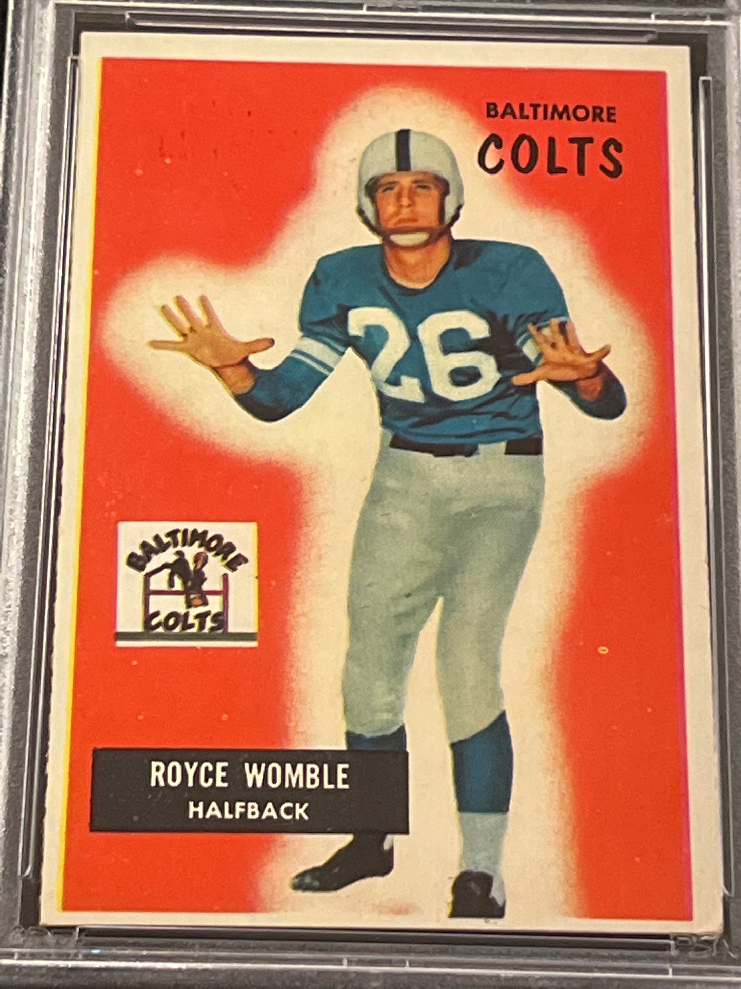 1955 Bowman ROYCE WOMBLE - PSA 5