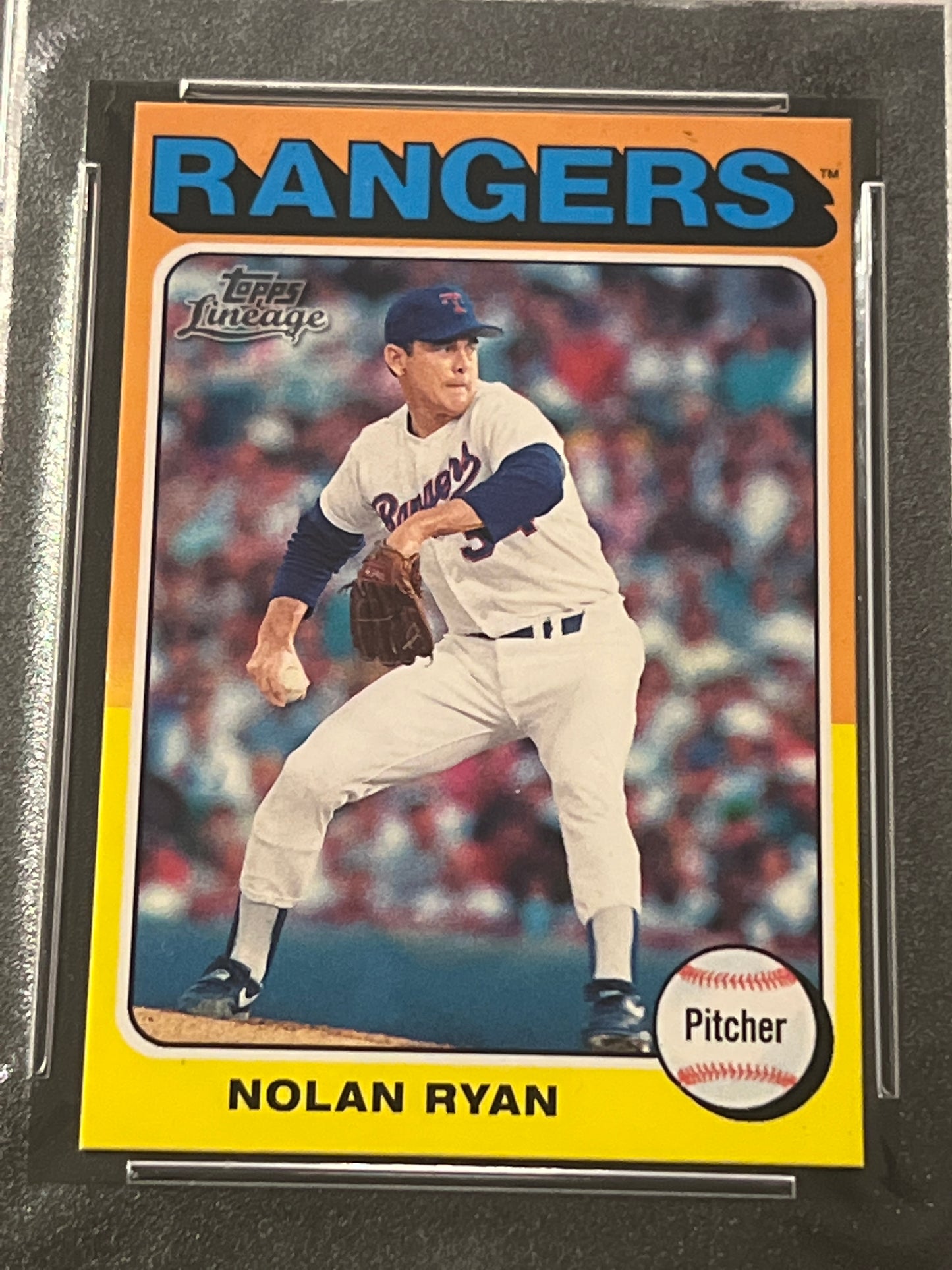 2011 Topps Lineage NOLAN RYAN - #55  - PSA 8 - 1975 Mini