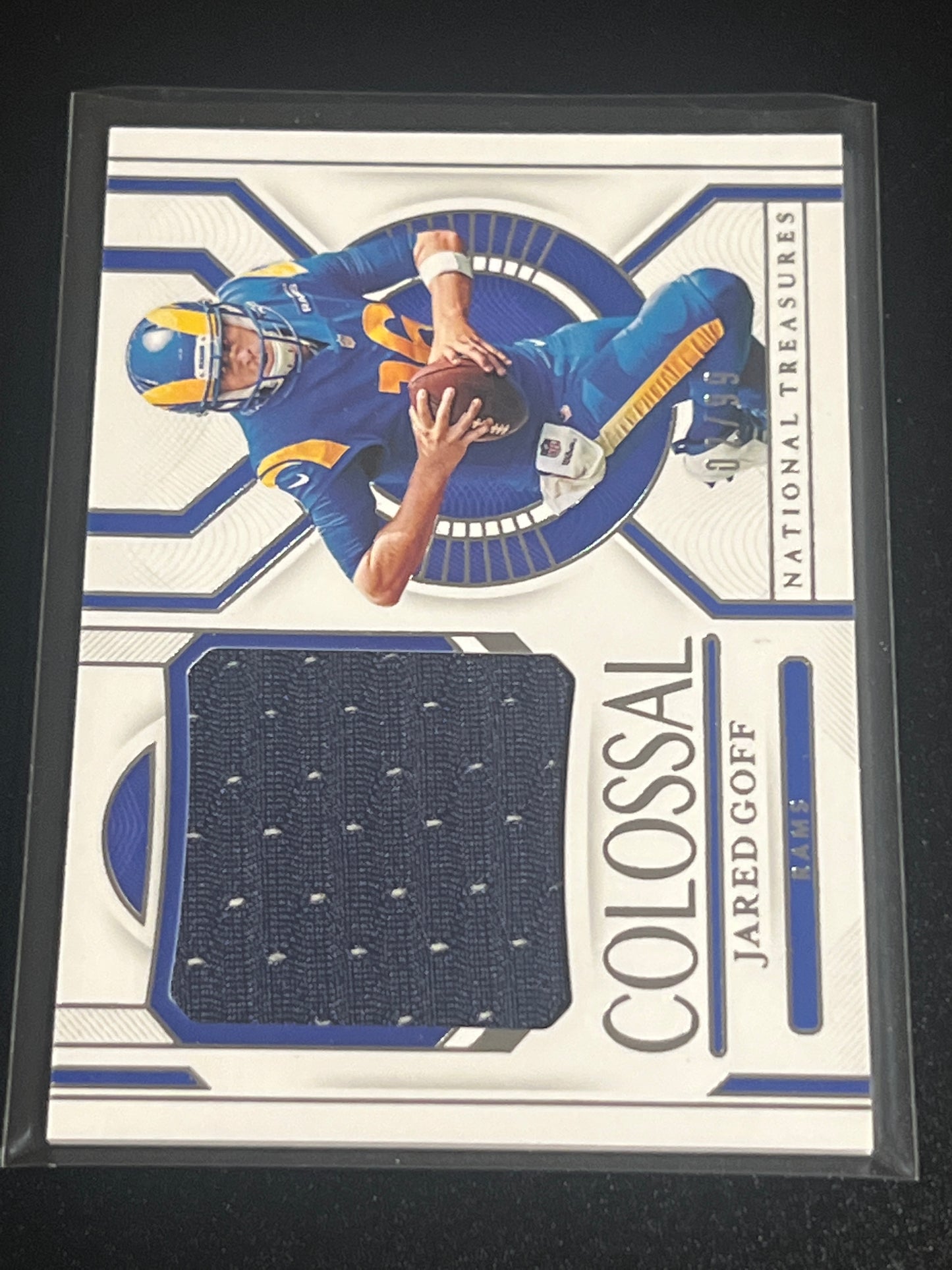 2020 Panini Nat. Treas. JARED GOFF - Patch Card - 02/99 - #CM-JG