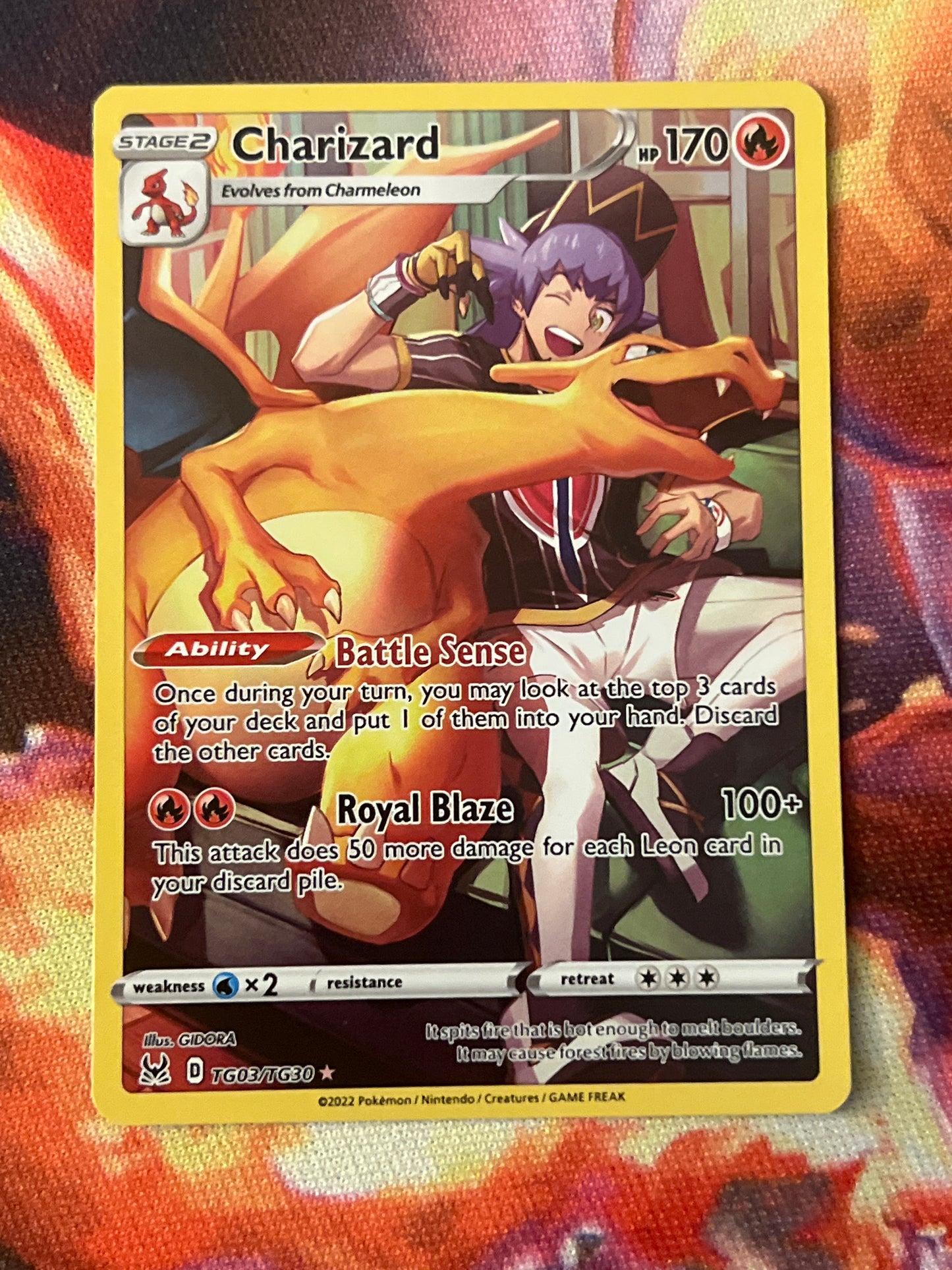 2022 Pokemon Charizard - Trainer Gallery - #TG03