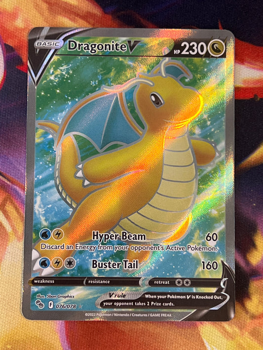 2022 Pokemon DRAGONITE V -  Holo - #76