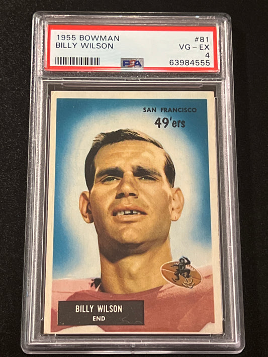 1955 Bowman BILLY WILSON - PSA 4