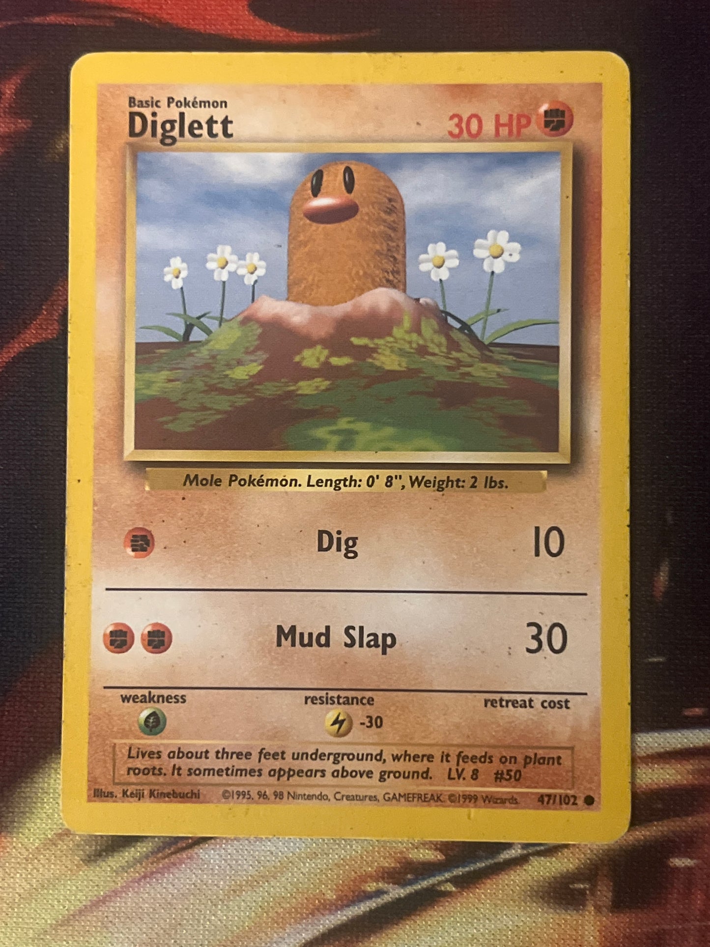 1999 Pokemon Diglett - Error Card - #47