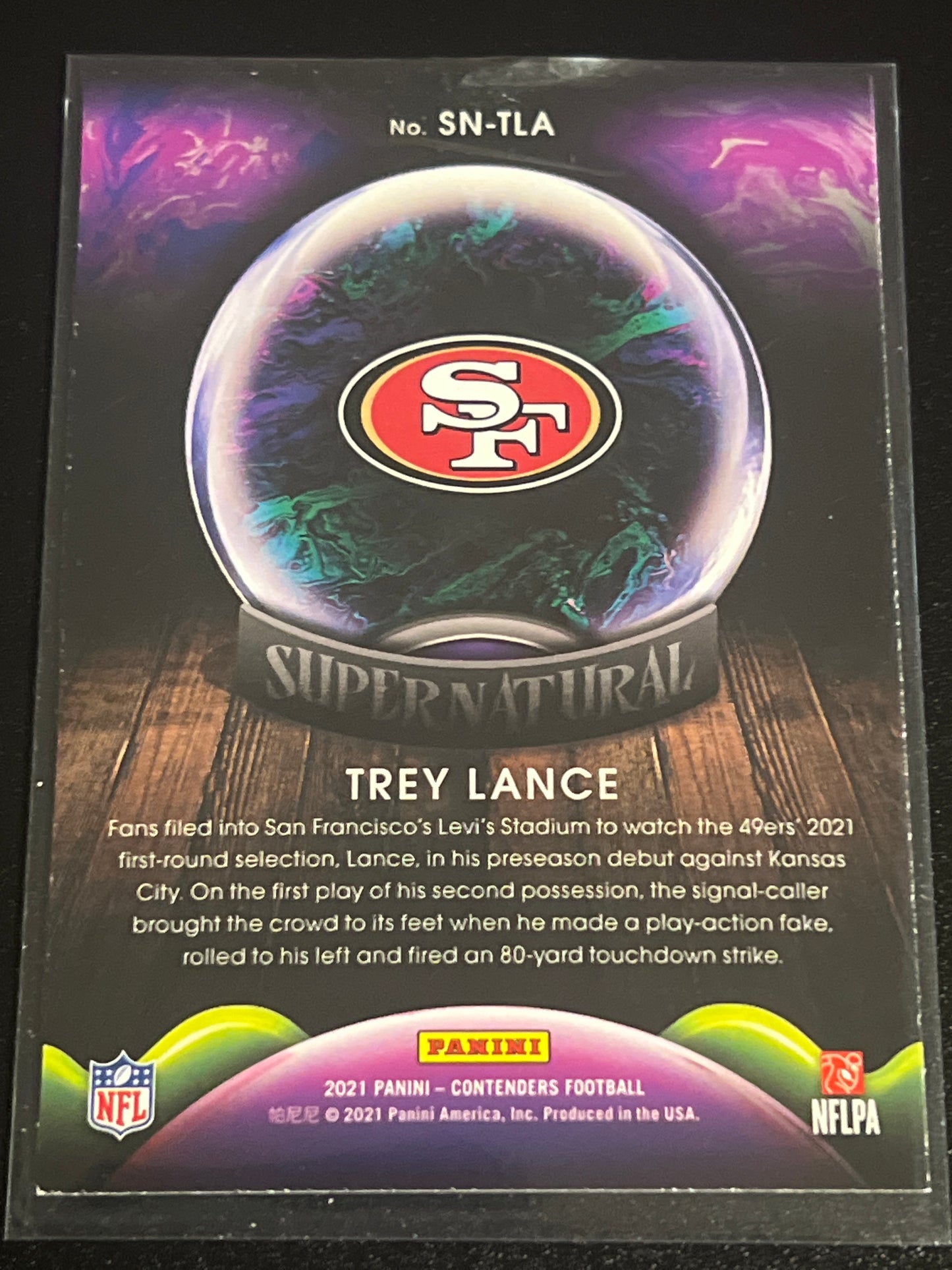 2021 Panini Contenders TREY LANCE - RC - #SN-TLA