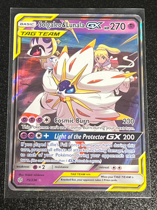 2019 Pokemon SOLGALEO & LUNALA GX - Holo - #75