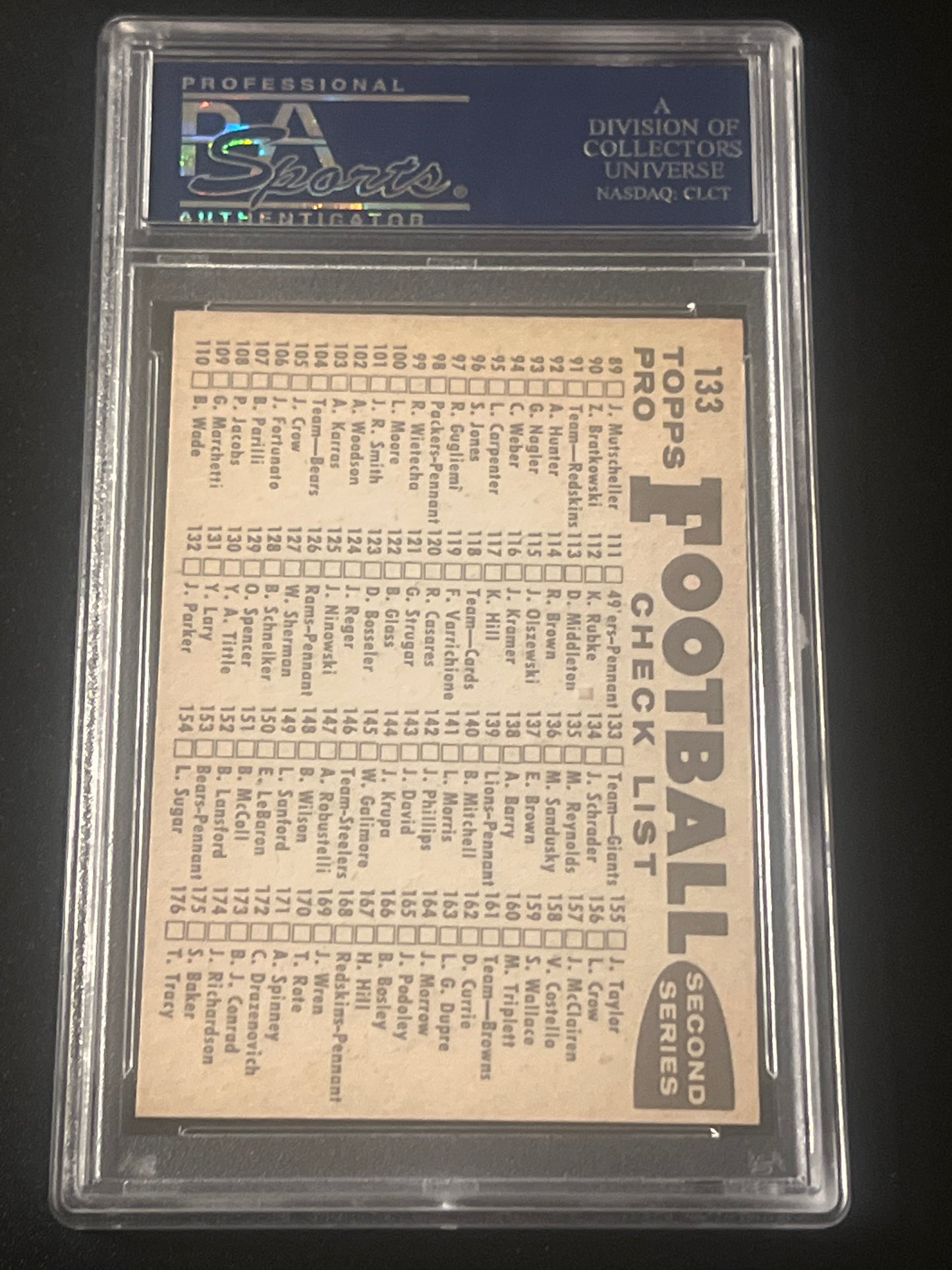 1959 Topps NEW YORK GIANTS - PSA 7.5