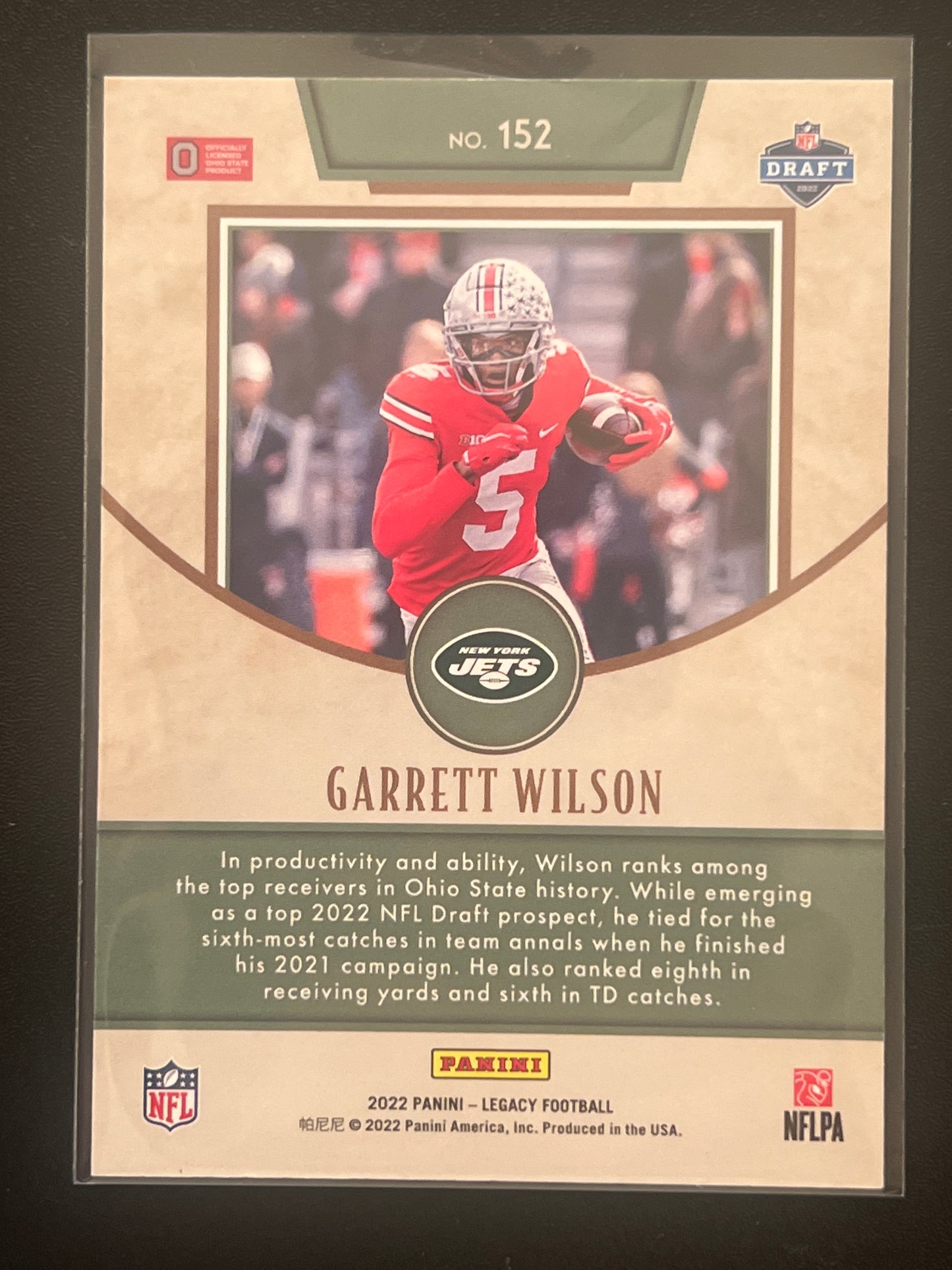 2022 Panini Legacy GARRETT WILSON - RC - 101/199 - #152