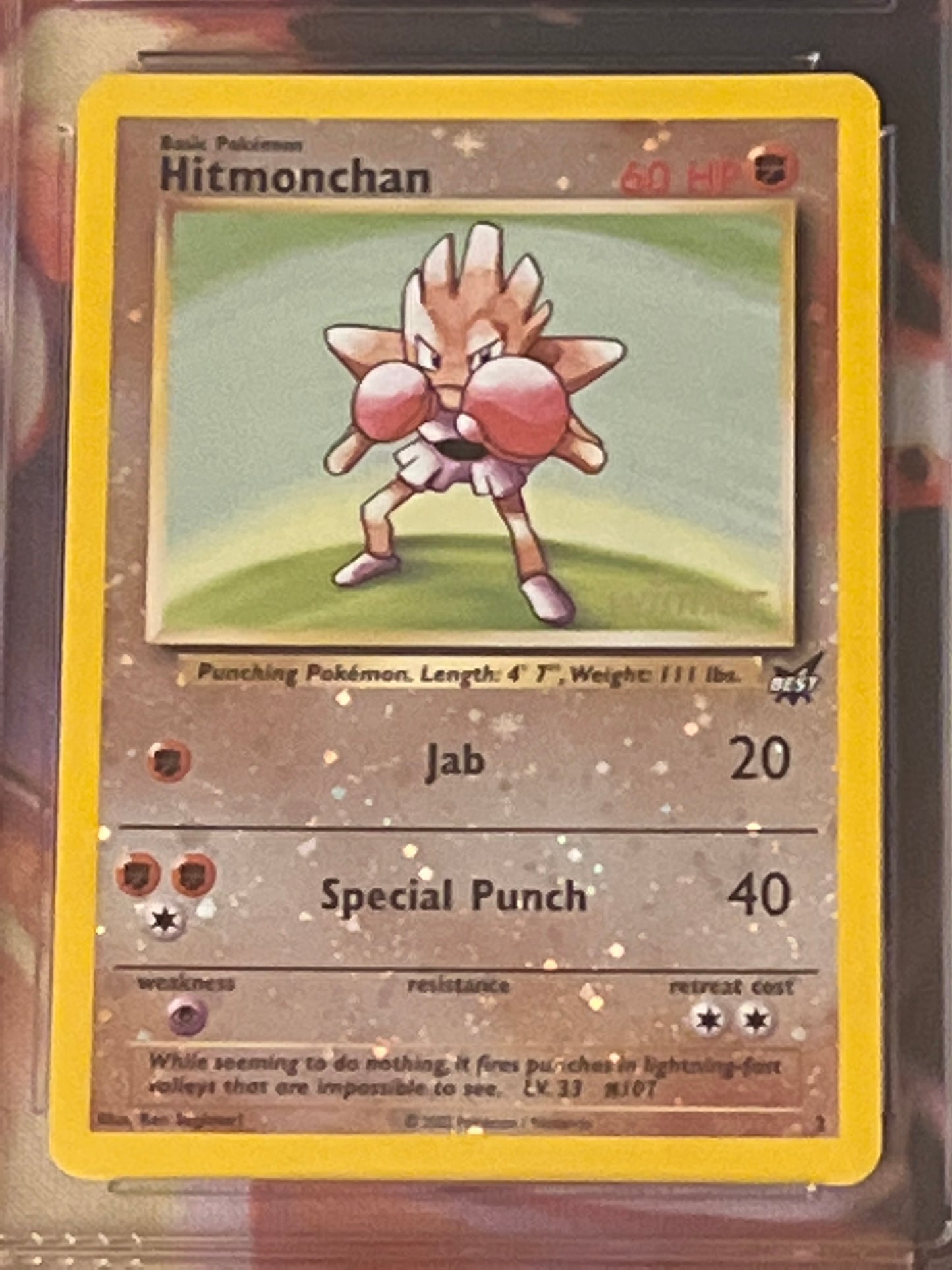 2002 Pokemon Hitmonchan - Reverse Holo  - Graded CGC 8.5 - #2