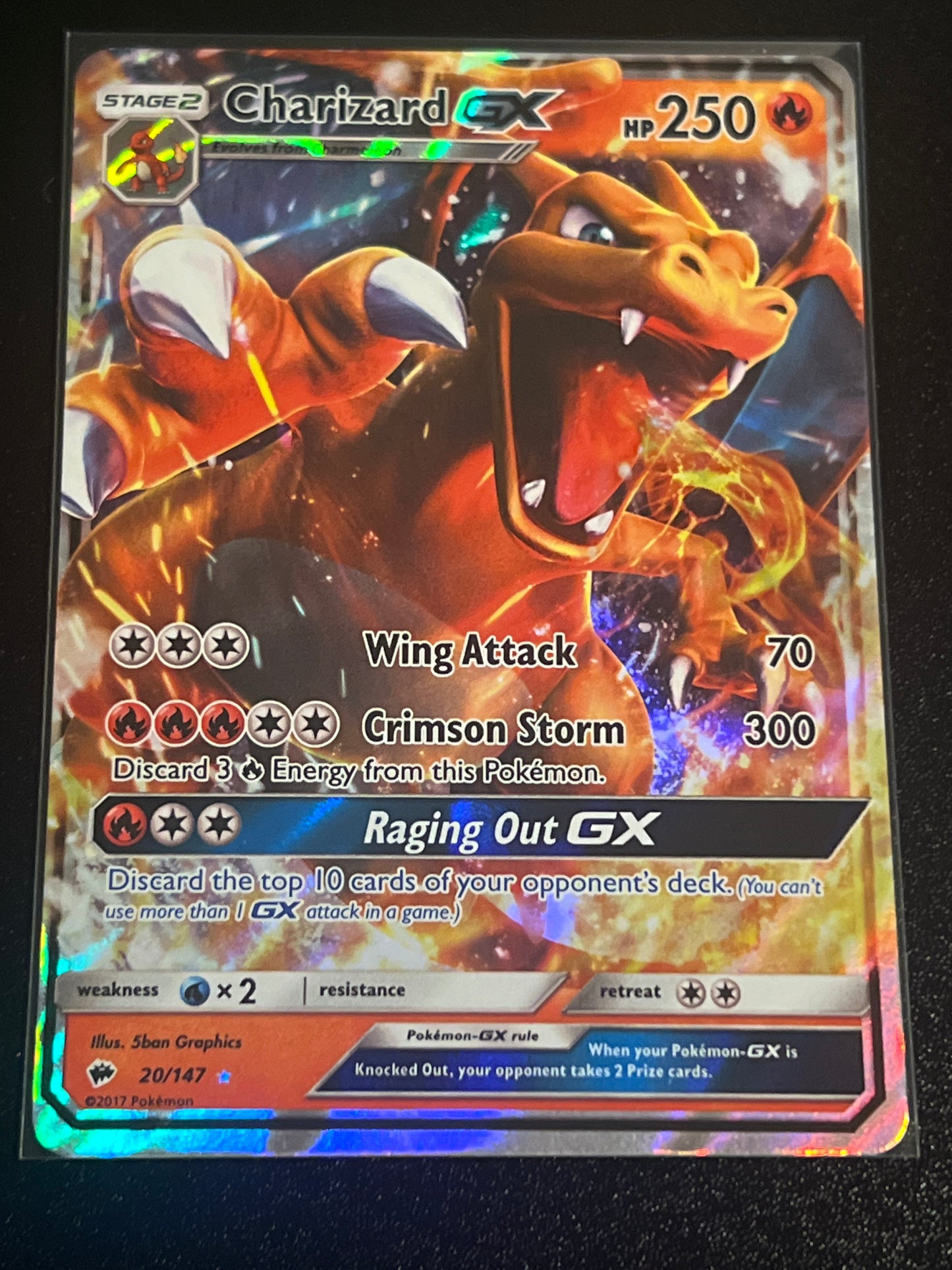 2017 Pokemon CHARIZARD GX - Holo - #20