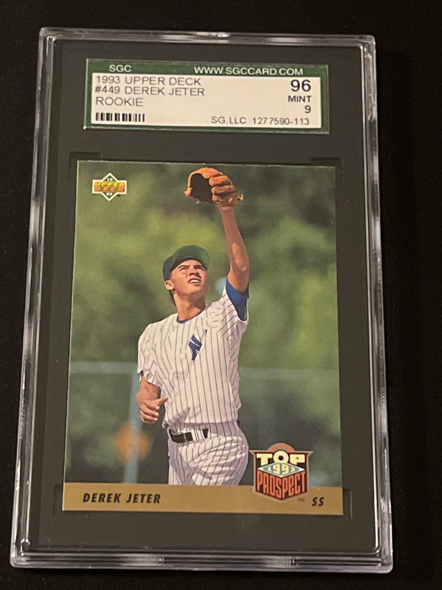 1993 Upper Deck - DEREK JETER - RC - #449  - SGC 9