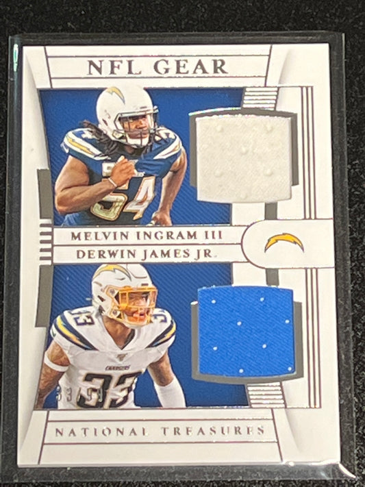 2019 Panini Nat. Treas. MELVIN INGRAM III / DERWIN JAMES JR - Patch Card - 33/99 - #CM-6