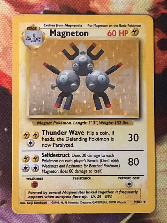 1999 Pokemon Magneton - Rare Holo - #9