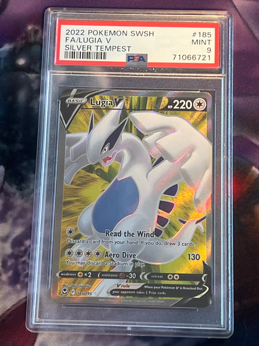 2022 Pokemon Lugia V - Ultra Rare Full Art - Graded PSA 9 #185