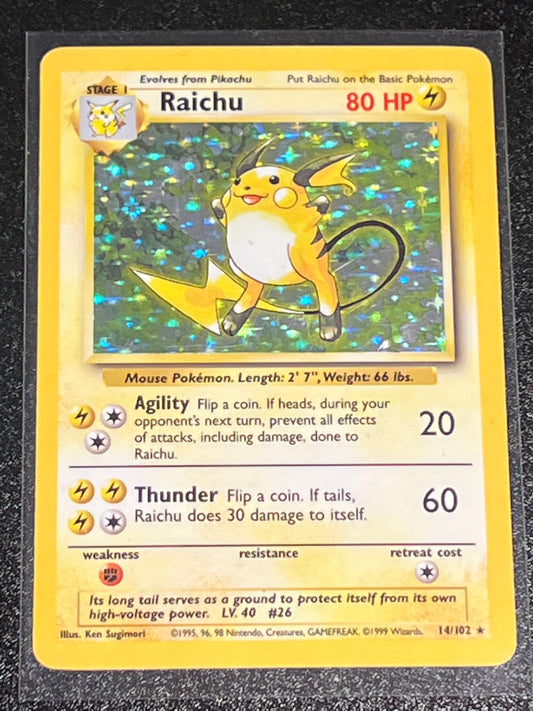 1999 Pokemon RAICHU - Holo - #14