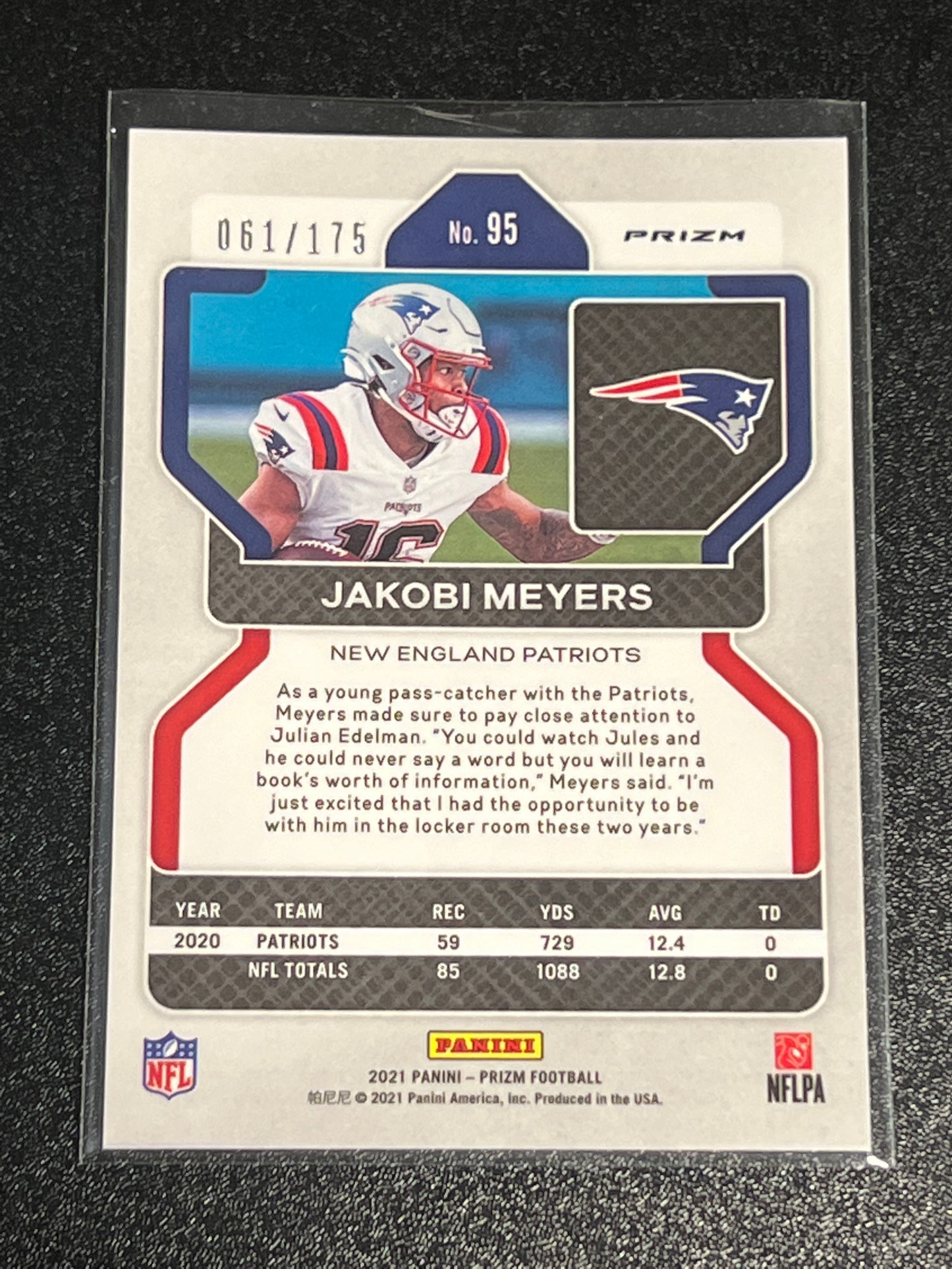 2021 Panini Prizm JAKOBI MEYERS - 061/175 - #95