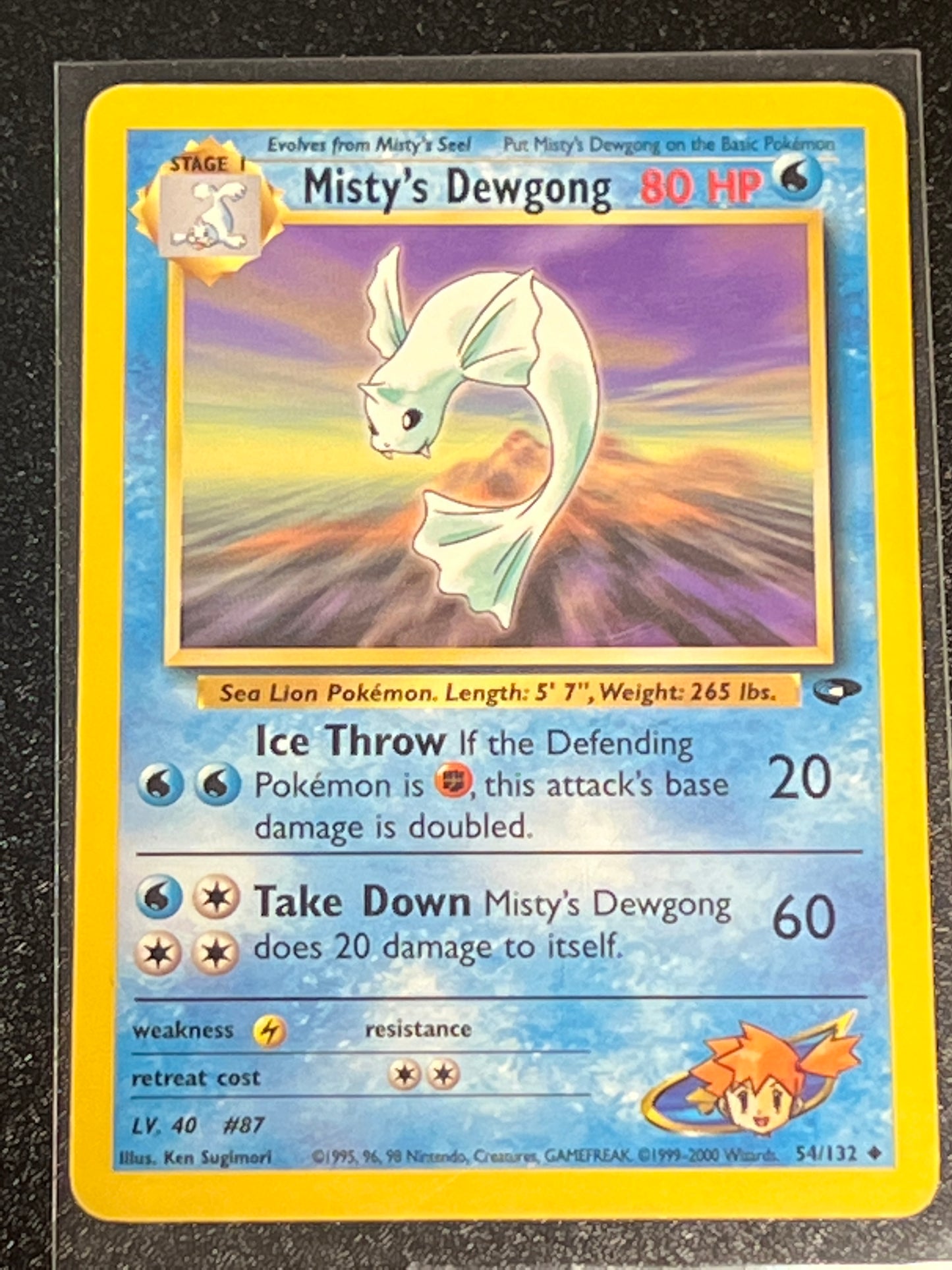 1999-2000 Pokemon MISTY'S DEWGONG - #54