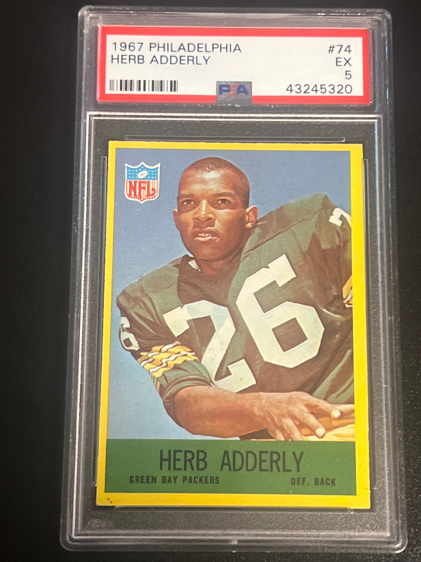 1967 Philadelphia  HERB ADDERLY - PSA 5 #74