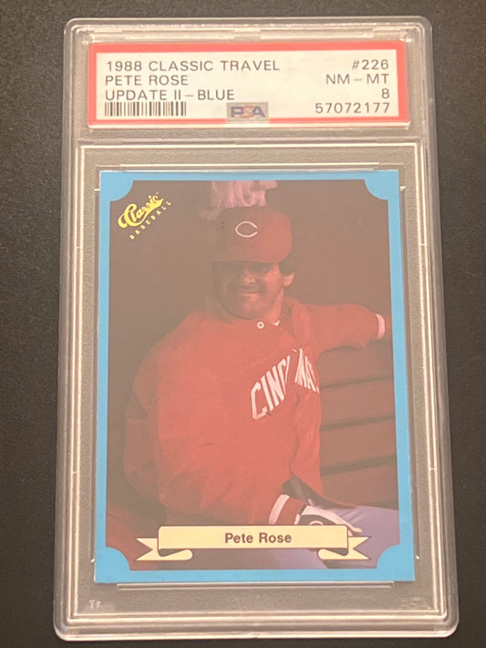 1988 Classic Travel PETE ROSE - #226 - PSA 8 NM-MT