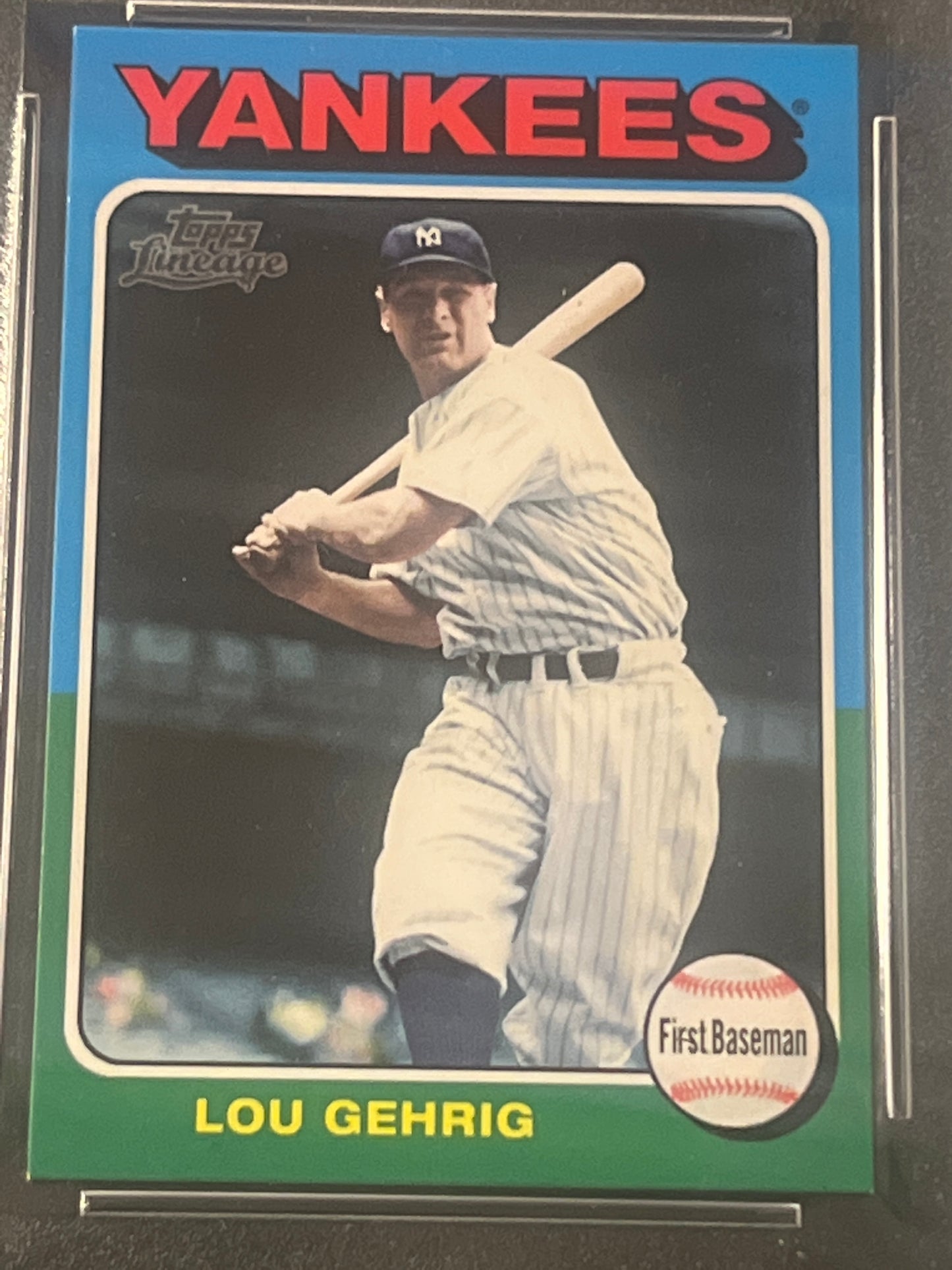 2011 Topps Lineage LOU GEHRIG - #50  - PSA 8.5 - 1975 Mini