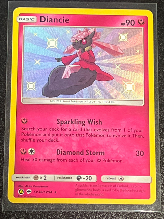 2019 Pokemon Diancie - Shiny Vault - #SV36