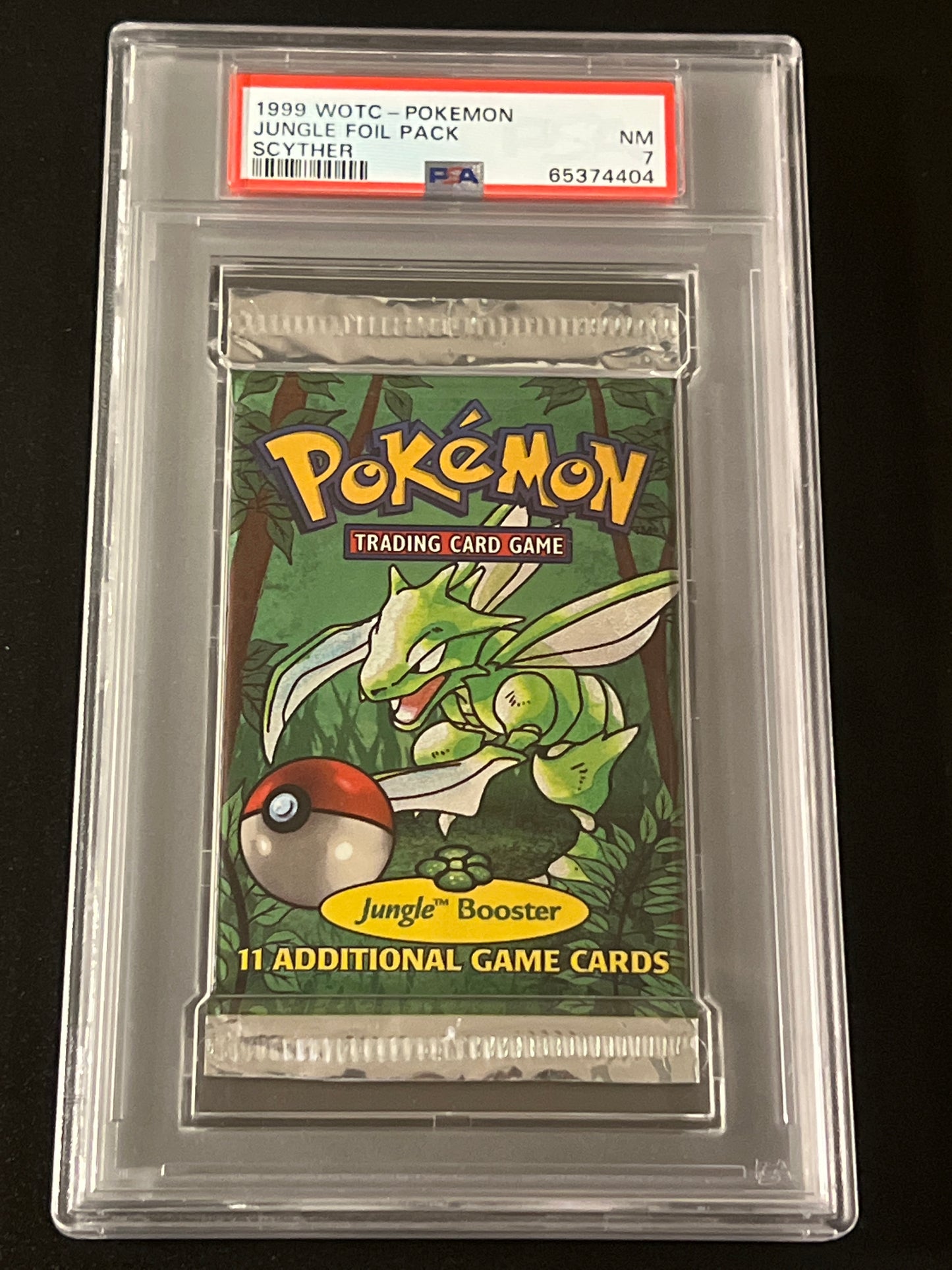 1999 WOTC - POKEMON JUNGLE FOIL PACK - Scyther  - PSA 7