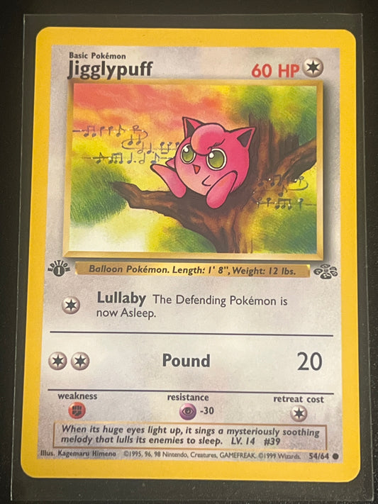 1999 Pokemon JIGGLYPUFF - FIRST EDITION - #54