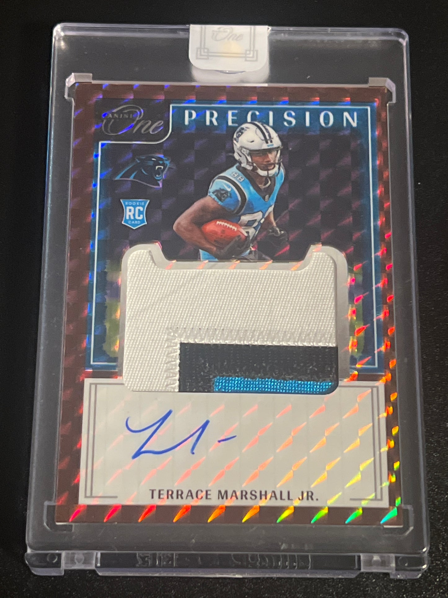 2021 Panini One TERRACE MARSHALL JR - Patch Card - AUTO 07/35 #318