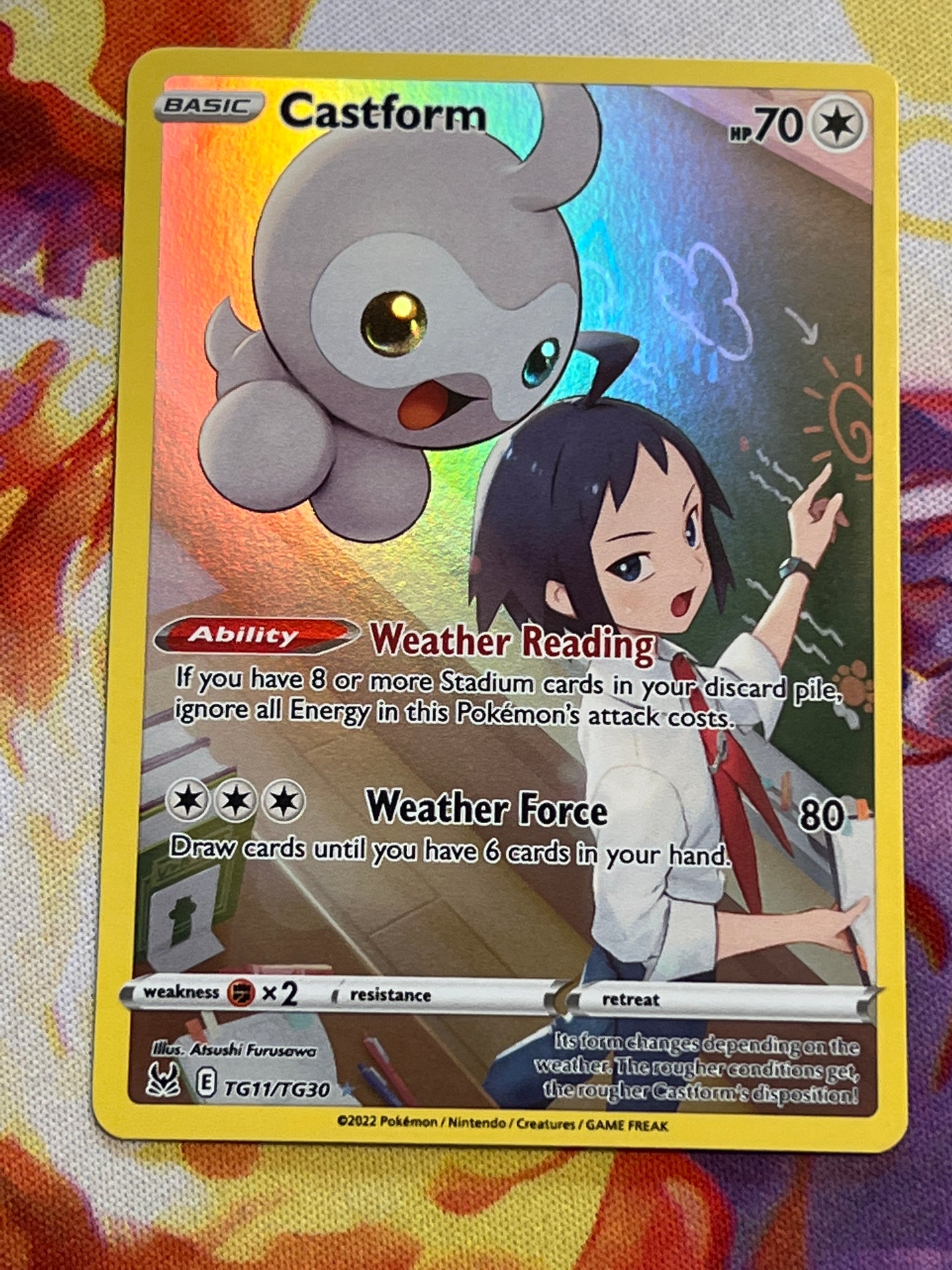 2022 Pokemon  Castform - Trainer Gallery - #TG11