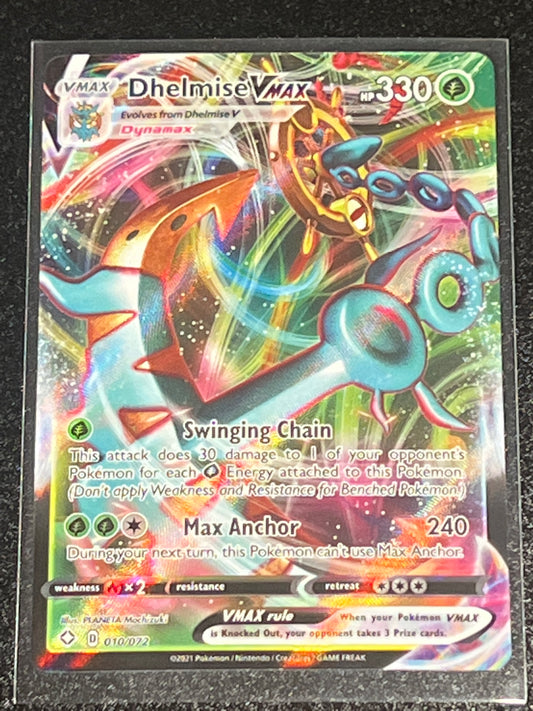 2021 Pokemon DHELMISE VMAX - Holo - #10