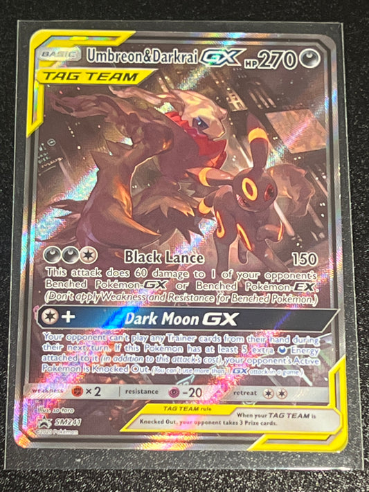 2020 Pokemon UMBREON & DARKRAI GX - Holo - #SM241