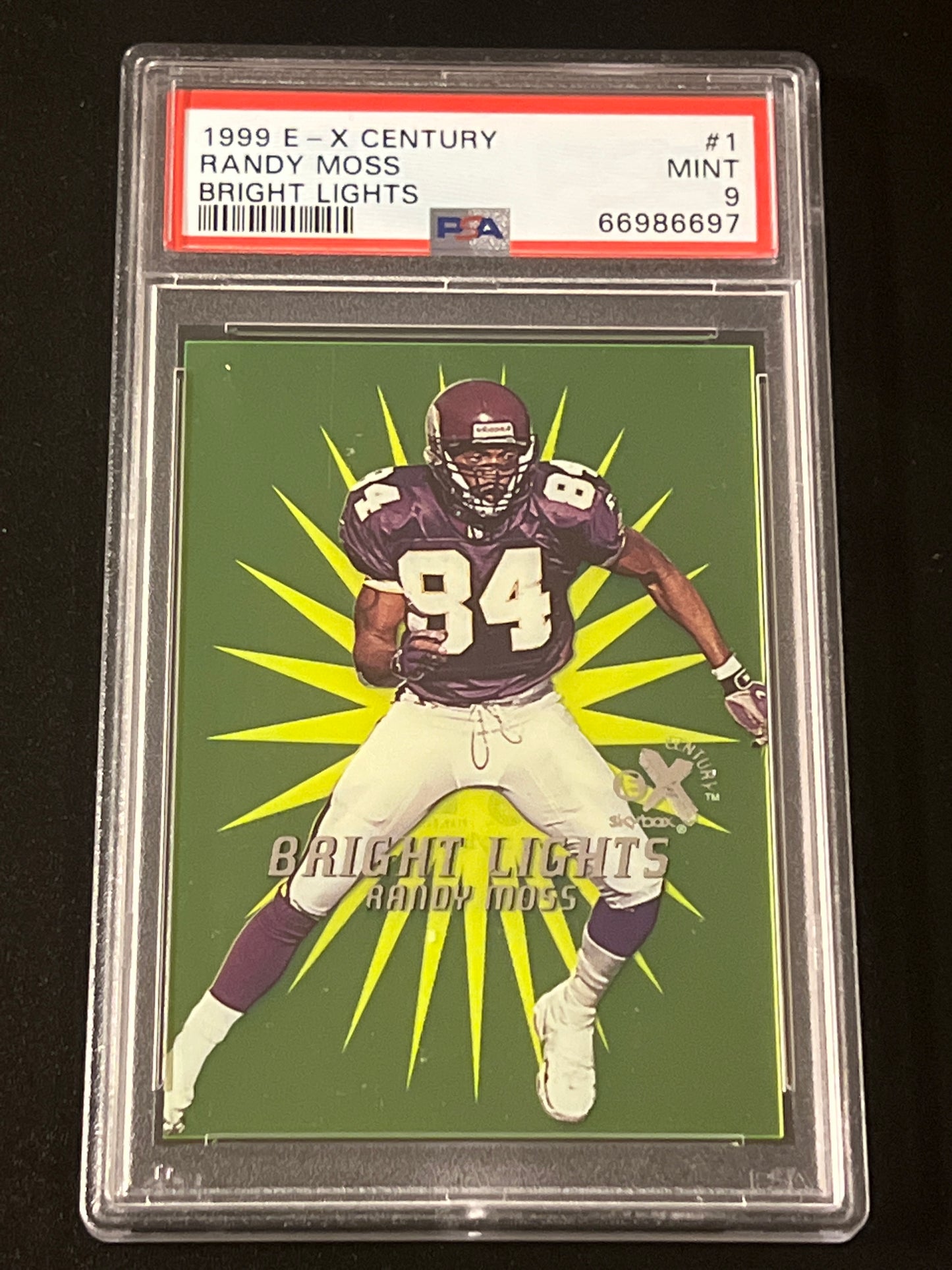 1999 E-X Century RANDY MOSS  - #1 - PSA 9