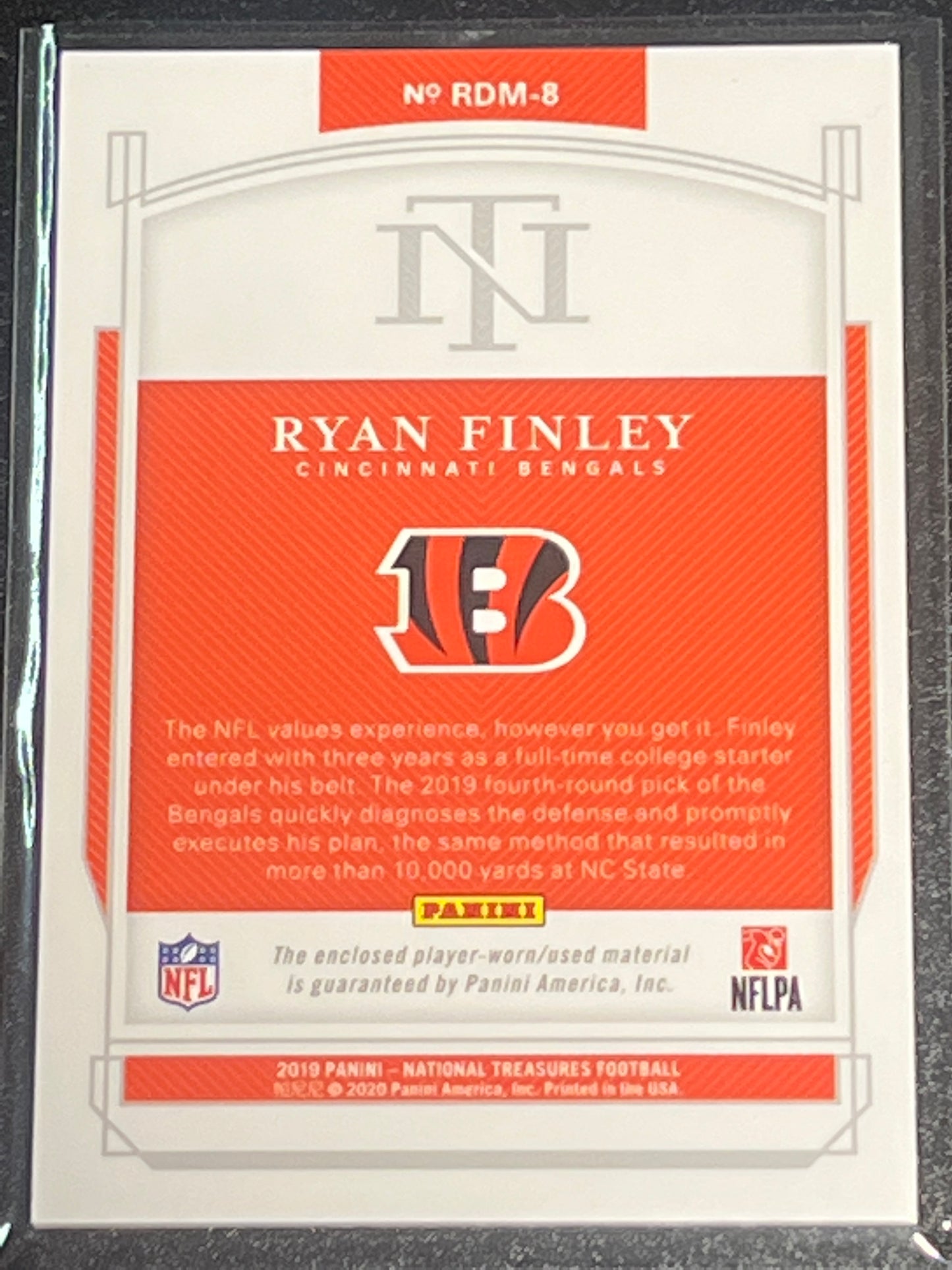 2019 Panini Nat. Treas. RYAN FINLEY - Patch - 93/99- #RDM-8