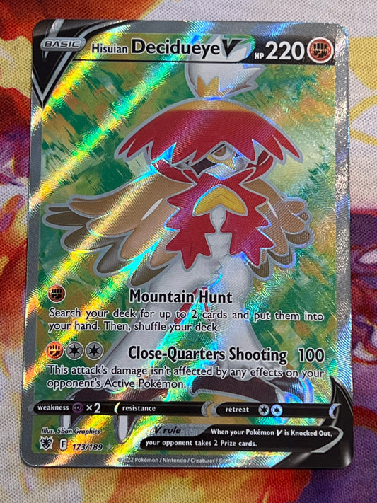 2022 Pokemon Hisuian Decidueye V - Ultra Rare - Full Art - #173