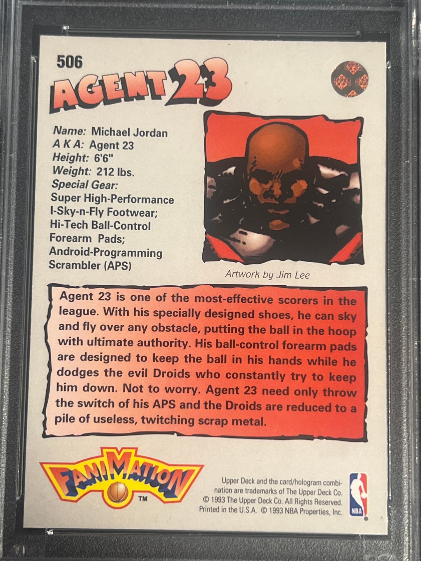 1992 Upper Deck MICHAEL JORDAN - PSA 9 #506