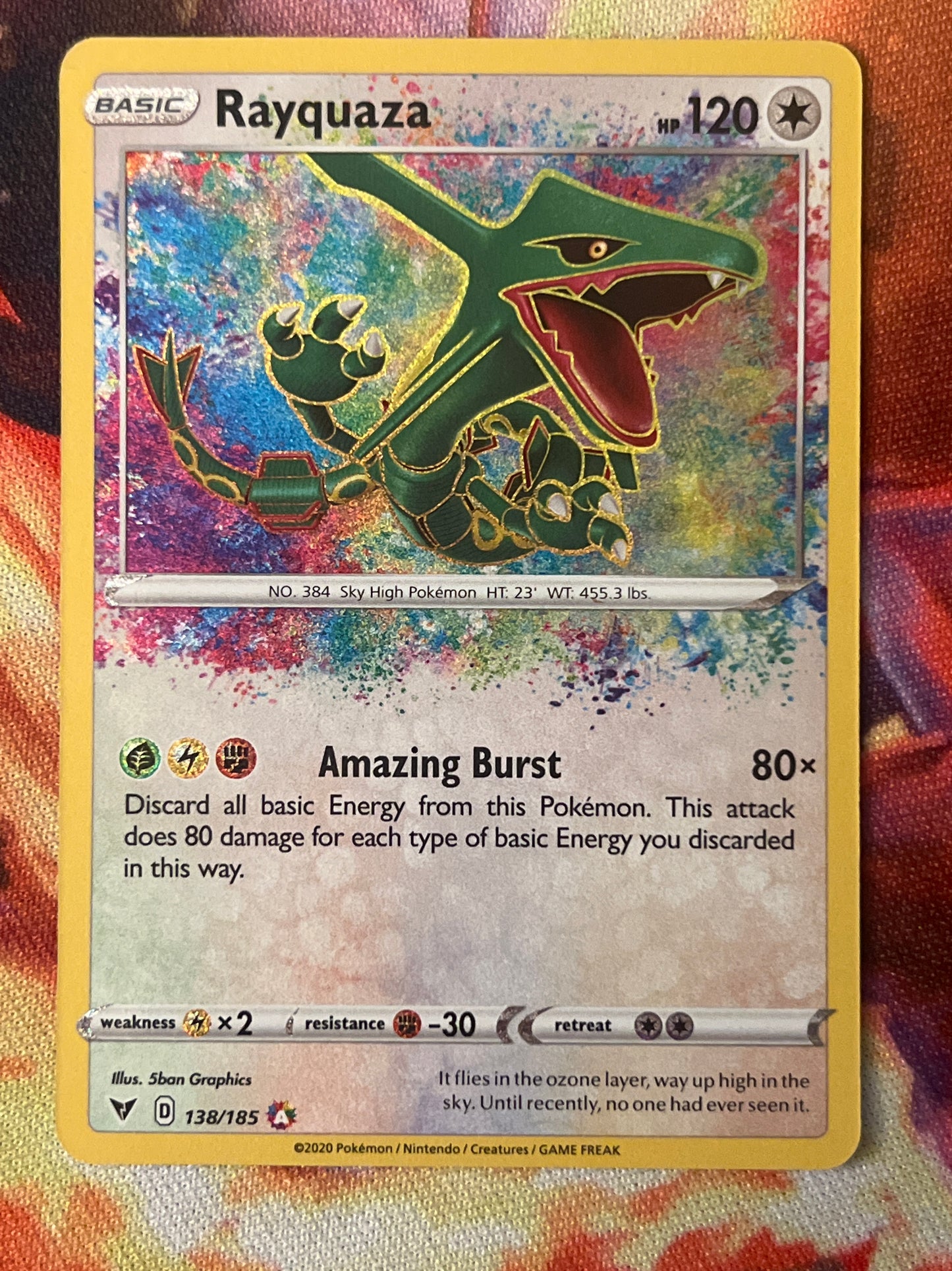 2020 Pokemon Rayquaza - Amazing Rare - #138