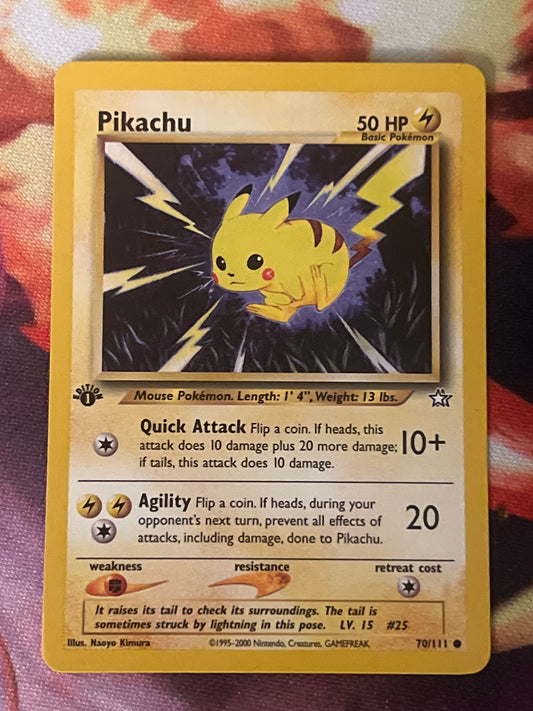 2000 Pokemon Pikachu - 1st Edition - #70