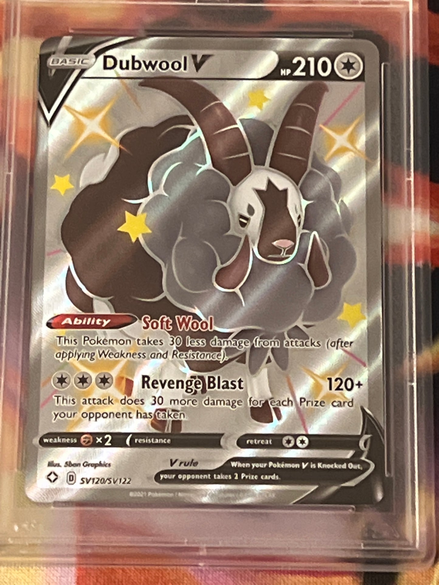 2021 Pokemon - Dubwool V - Shiny Vault - Graded PSA 10 - #SV120