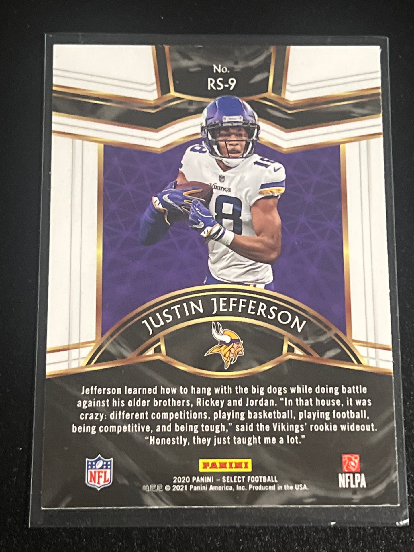 2020 Panini Select JUSTIN JEFFERSON - #RS-9