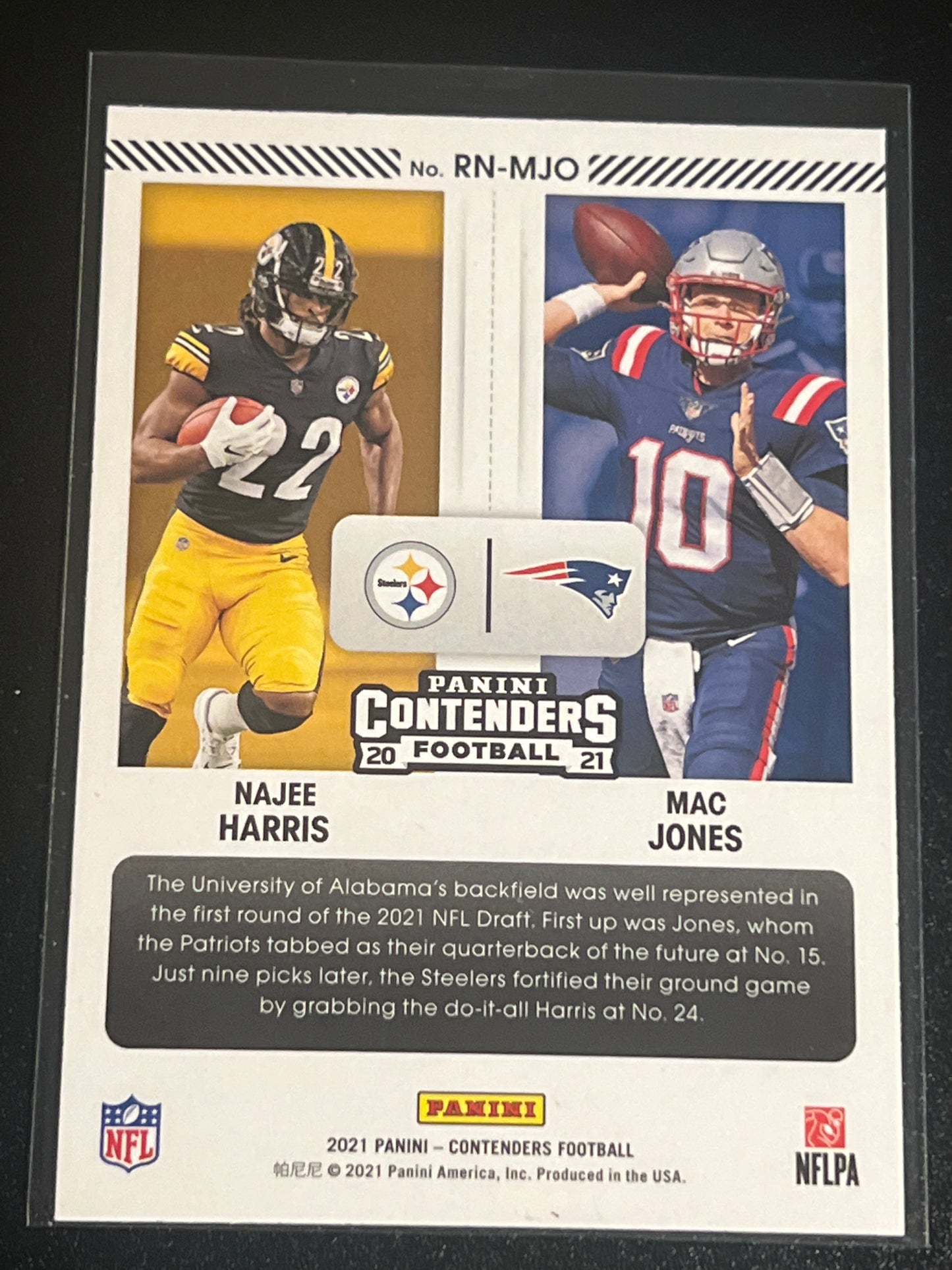 2021 Panini Contenders NAJEE HARRIS / MAC JONES - #RN-MJO