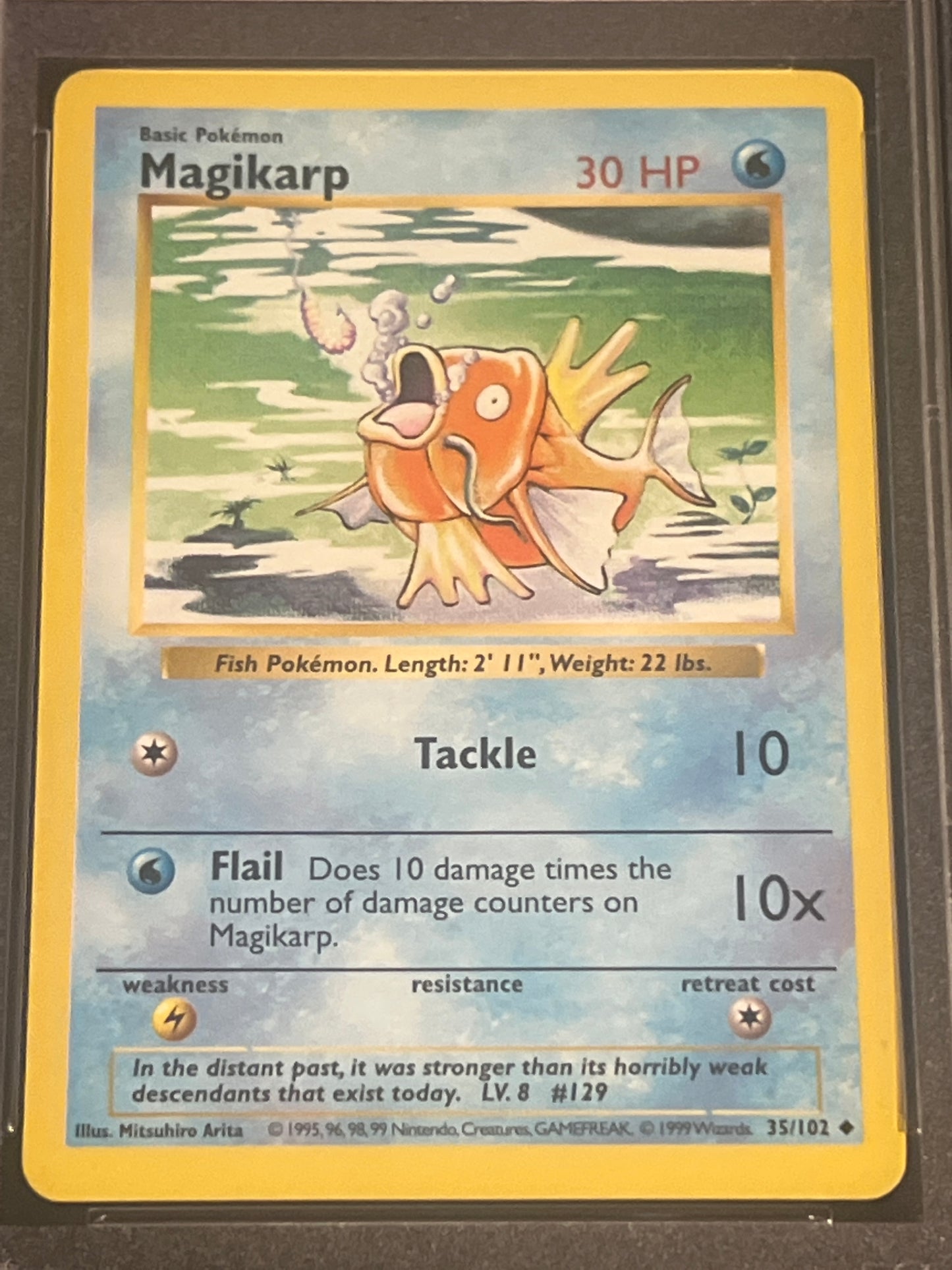 1999 Pokemon Game MAGIKARP - Shadowless - PSA 9