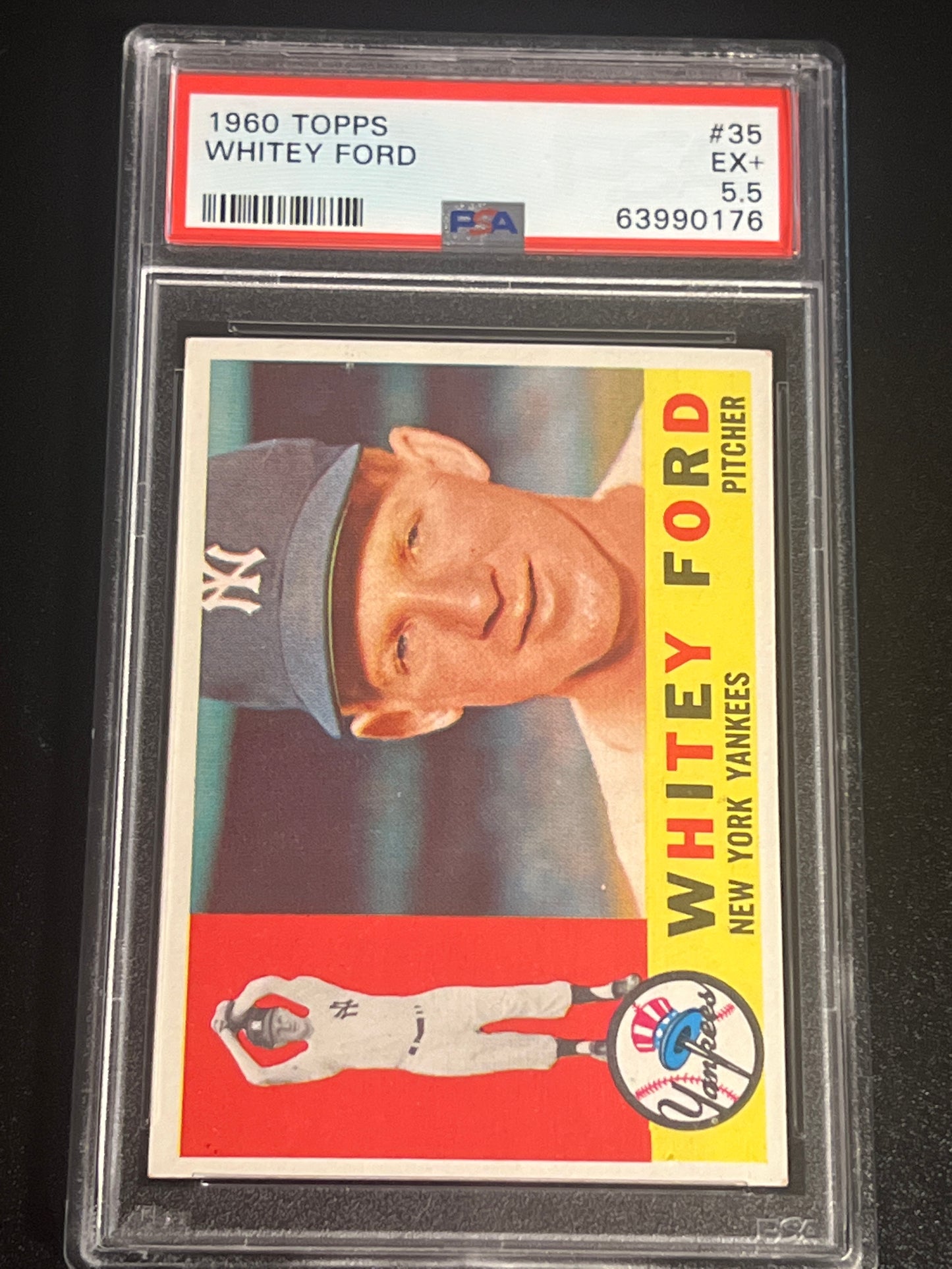 1960 Topps WHITEY FORD - PSA 5.5 #35