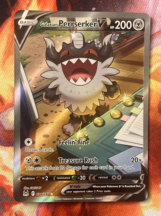 2022 Galarian Perrserker V - Ultra Rare - Alt Art - Holo #184