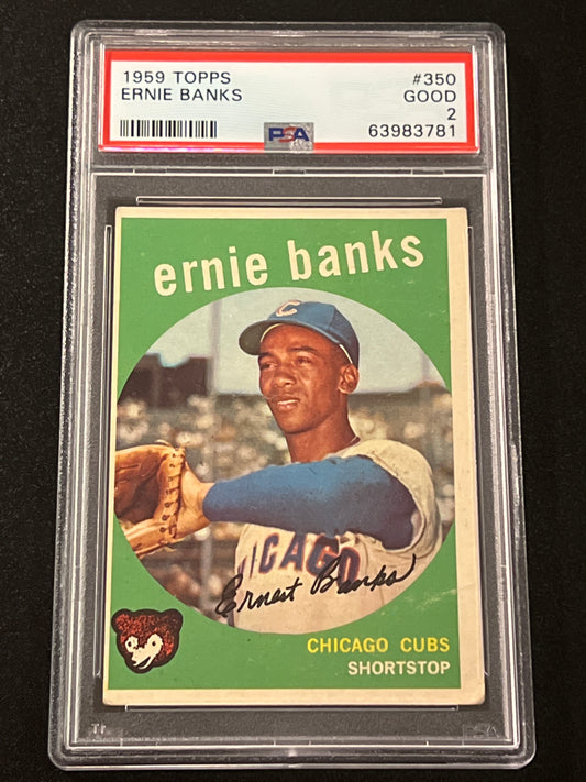 1959 Topps ERNIE BANKS - PSA 2