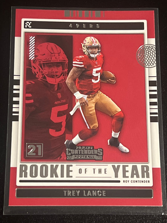 2021 Panini Contenders TREY LANCE - Rookie Of The Year - #ROY-TLA