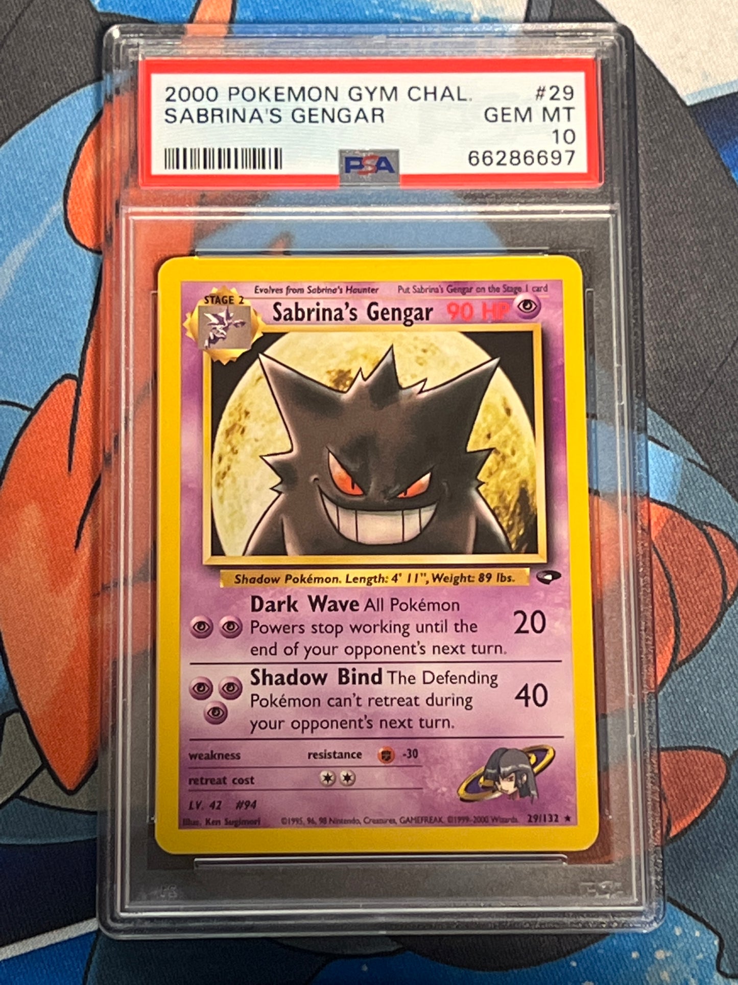 2000 Pokemon Sabrina's Gengar - Graded PSA 10 - #29